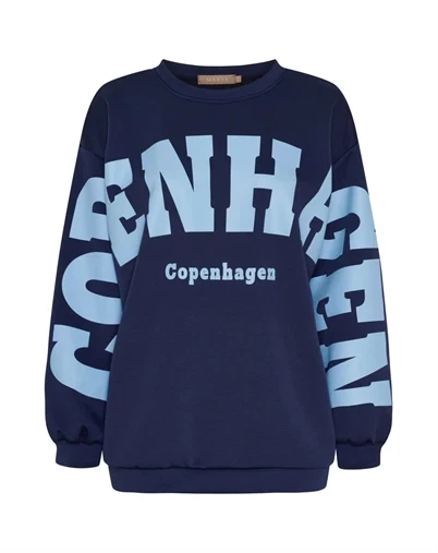 Marta du Chateau - MDChibiscus Sweatshirt - Navy/Sky